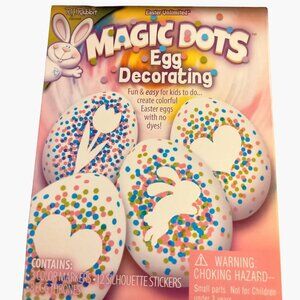 Easter Unlimited Egg Decorating Magic Dots NO Dye R J Rabbit Egg Stickers